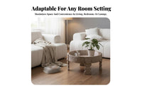 Round surface Sofa-Side Stand utilitarian design Tripod Accent Table mid-20th centuryvintage-era Modern Design Nightstand Space-Saving for Apartment Dwellers, Homeowners, Interior Decorators, Living Room, Bedroom, Entryway, Office