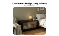 Sleek-Profile Slatted Credenza Spacious Storage for Apartment Dwellers