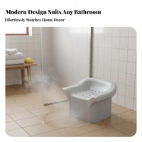 Backless Shower Seat Waterproof Bathing Chair High Load Capacity for Children