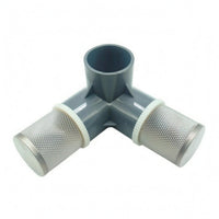 piping Fitting Compact Tri Directional piping Fitting Smooth Three Branch Connector