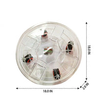 Plant Stand with Wheels, Transparent Resin Round Tray Pot Stand, Large Floor Standing Indoor Outdoor Simple Style for Easy Moving Potted Plants