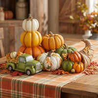 Simulated Resin Pumpkin Decoration for Harvest Festival