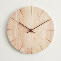 Wooden Wall Clock No Round Wall Clock 30cm for Living Room