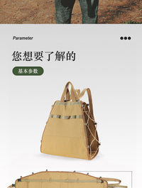 户外柴火包收纳包多功能手提杂物袋露营柴禾收纳袋双肩帆布背包