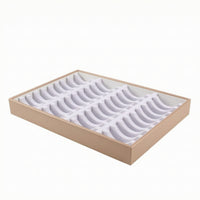 40-Slot Bangle Tray with Slots Slim-Profile Bangle Organizer Tray Rigid Multi-Section for Collectors, Countertop
