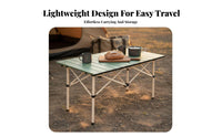 Foldable Design Folding Camping Table Carry Bag Included Portable Roll-up Table Sturdy & Stable Camp Equipment Tool-Tool-Less Assembly for Campers, Picnickers, Families, Street Market, Beach, Backyard, Fishing