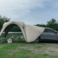Dome-Style Car Rear Tent Automatic Car Side Awning Enclosed Suv Tailgate Tent Quick Setup for Camping