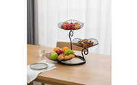 3-Tier Fruit Basket Decorative Storage Rack Stable for Living Room