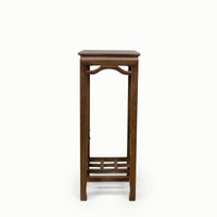 Display Stand with Shelf Slatted Furniture Solid Wood for Living Room, Balcony