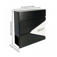 Letter Box Rust-Resistant Post Box Rainproof Front Door Mailbox