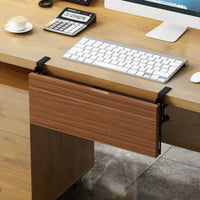 No-Drill Clamp-on Desk Extender Space-Saving Foldable Desk Extension Board Easy to Install Tray Stable for Telecommuter Workers, Students, Home Office, Small Areas, Study Corner