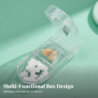 2-in-1 Cutter and Organizer Stainless steel cutter for portableers, Caregivers