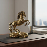 Success Horse Ornament Auspicious Gift Bronze Horse Sculpture for Entryway