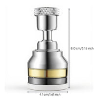 Faucet Extender, 360° Rotating Kitchen Sink Aerator, water-resistant Water-Saving Extension, Universal Tap Attachment, 3 Modes, Booster Strainer