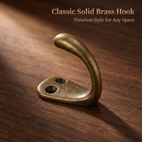 Cabinet and Bedroom Hat Hook Made of Solid Brass for Every Homeowner, New Chinese Style Single with CNC Machined Accuracy