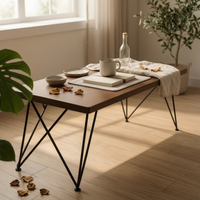 Rectangular Desk Clean Edges Modern Desk Minimalist Study Table