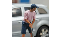 2 Pieces 1:64 Scale Golfer Figure Highly Detailed 1:64 Scale People Figures Sand Table People Models Realistic for Dioramas