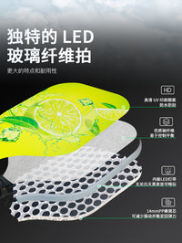 跨境热销发光玻璃纤维匹克球拍 LED可充电发光球拍Pickleball批发