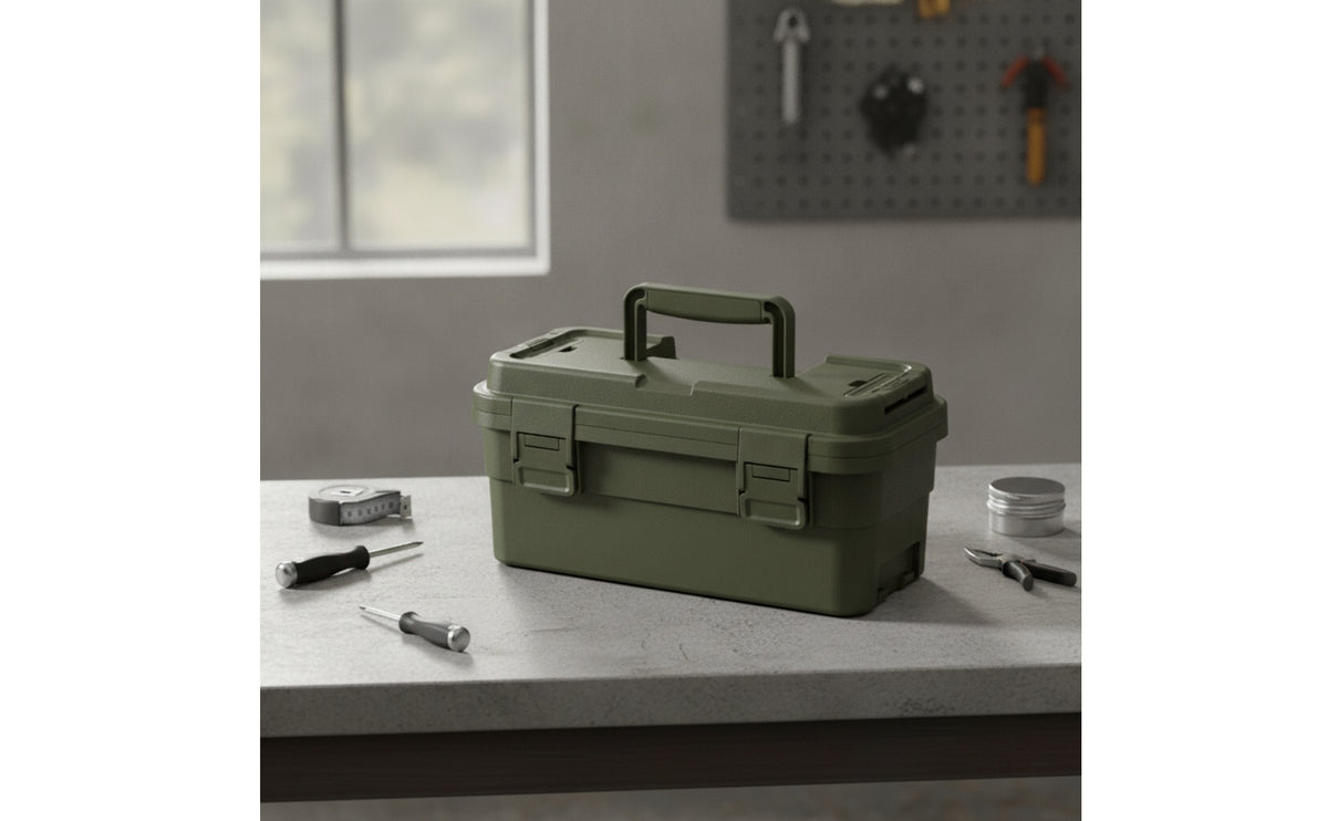 Hard-Sided Heavy-Duty with Handle Lockable Secure Carrying Case for Amateur Fixers, Home Repairs, Work