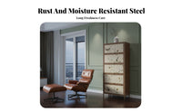 Wood Grain Finish Multi-Level Shelf Unit with Doors Floor-Standing shelf unit Sturdy Construction Storage Furniture mid-century-inspiredera Modern Design for Book Lovers, Office Workers, Homeowners, Living Room, Bedroom