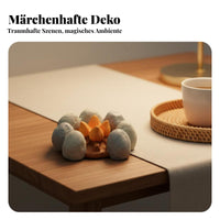 Cute Toadstool Figurine Handmade Craft Japanese Design Resin Ornament