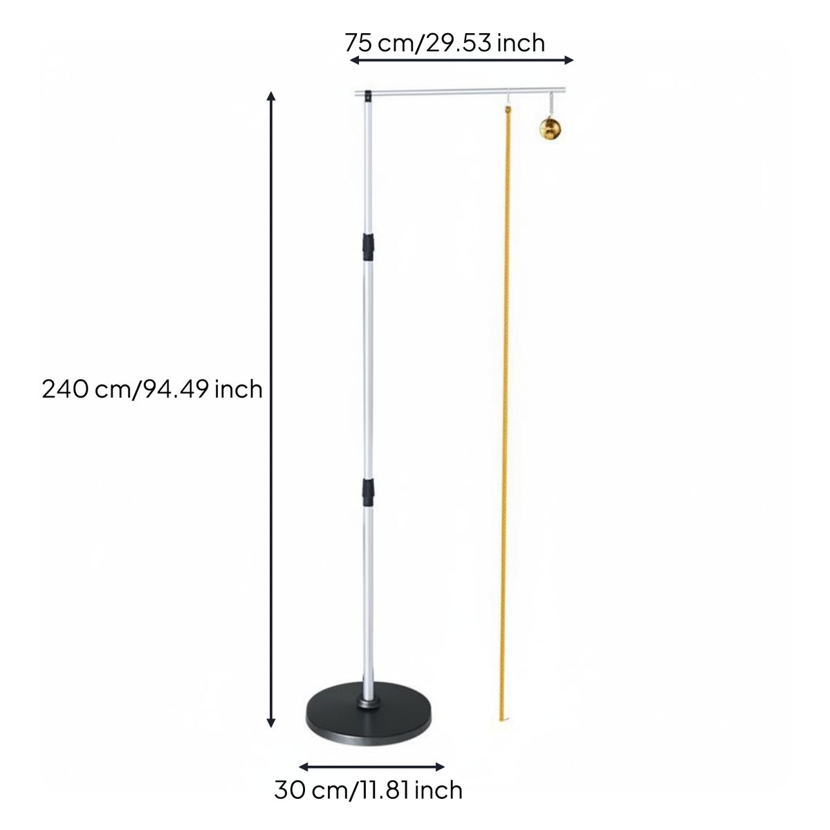 Jump-Reach Training Stand Horizontal Top Bar Vertical Jump Tester 75 Cm Wide