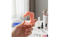 Manicure Practice Finger Easy to Use Artificial Finger Model Reusable Fake Manicure Hand for Salon