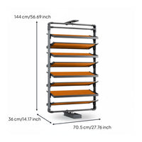 Rotating Shoe Rack Height Adjustable 360 Degree Shoe Organizer Space-Saving Closet Furniture for Homeowners, Adults, Entryway, Dressing Room, Bedroom