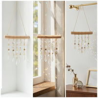 Sun Catcher with Crystals Sparkling Ornament Boho for Window, Bedroom