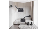 Wall Bracket with 1/4-Inch Thread Articulated Support Bracket with Two-Arm Space-Saving for Video Calls