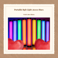 RGB dimmable LED tube for photo