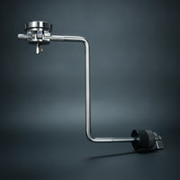 Rigid Z-Shaped Mount Rod Metal Z-Arm High-Quality Drum Rod with Clamp Sturdy for Percussionists