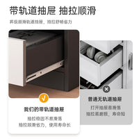 文件柜办公室桌下收纳柜矮柜带锁抽屉柜储物柜移动边柜落地小柜子