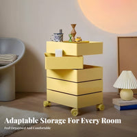 Rotating Multi-Tier Container Nordic design Side Cabinet revolving Design