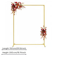 Gold Square Arch Stand Easy to Assemble Gold Arch Stand Sturdy for Party
