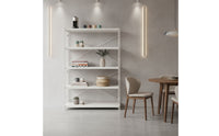 Rust-Resistant 5-Tier Storage Rack Steel Utility Shelving Unit Heavy Duty Metal Shelving Unit Open-Frame for Balcony, Kitchen, Living Room