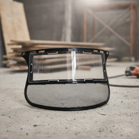 Face Visor Clear Panel Guarding Visor with Mounting Slots Transparent for Workers, Gardeners, Outdoor Work, Spraying, Gardening