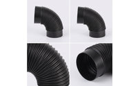 Heating Flue tube Elbow Corrugated Chimney Flue Elbow Heat-Resistant Fitting for Home Improvers