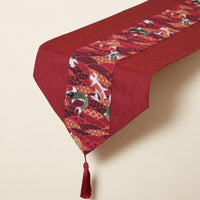 Koi Table Runner Pointed Ends Koi Table Runner Long Rectangular Decor Textile