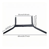 H-Shaped Handlebar Molybdenum Steel Gravel Bike Handlebar Black