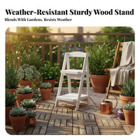 Multi-Level Plant Stand Sturdy Construction Tiered Shelf Space-Saving Design