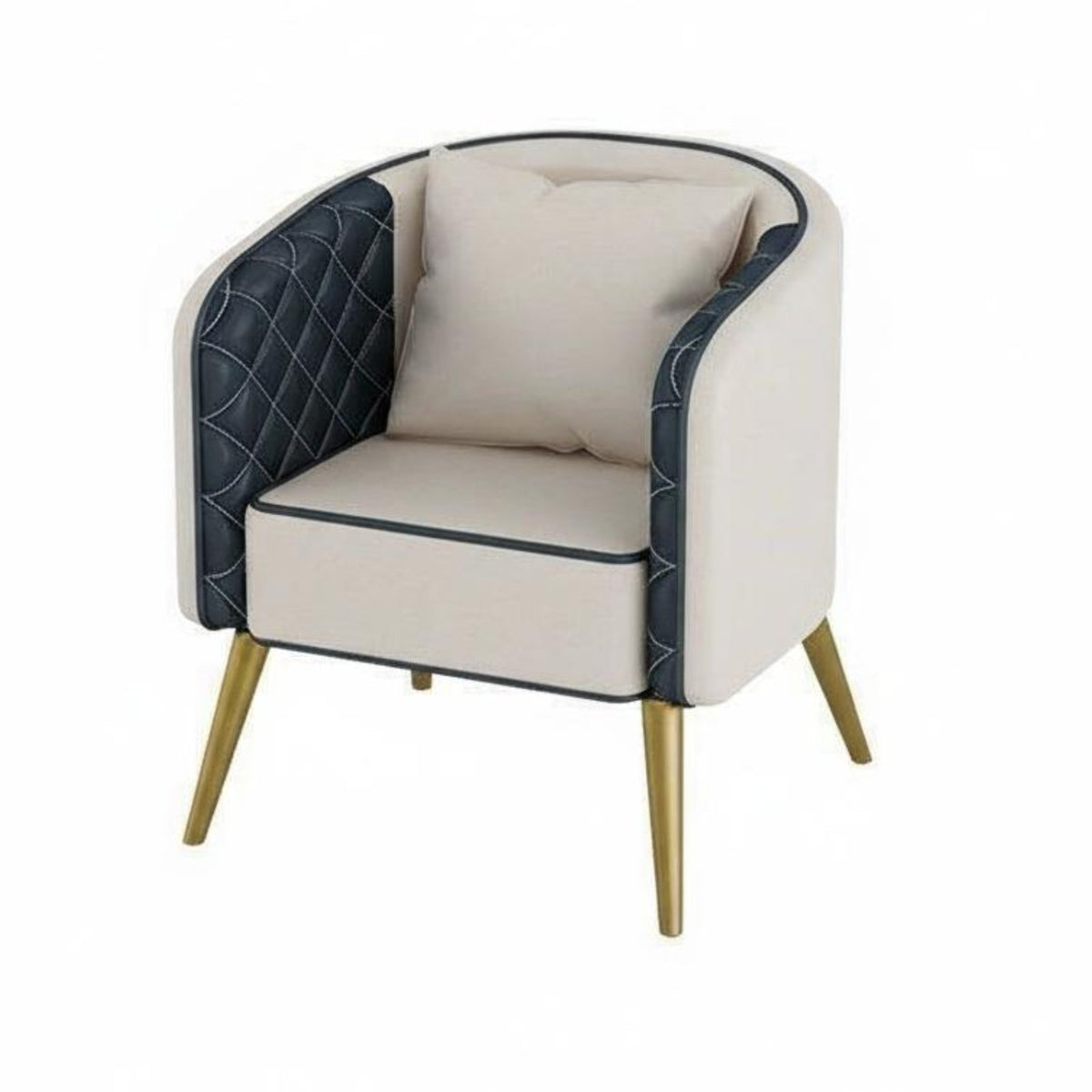 Upholstered Barrel Chair Light Luxury Indoor Seating Nordic Design Minimalist Aesthetic for Hoteliers, Homeowners, Living Room