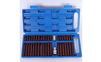 40 Pieces Hex Bit Socket Set Various Sizes Bits Multi-Lobed Bit Driver Set Easy to Carry for Mechanics