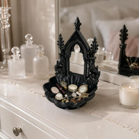 Cathedral Jewelry Dish Home Decor Gold Trim