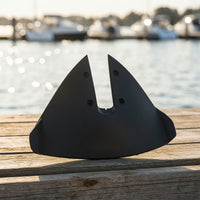 Carbon-Fiber-Style Outboard Hydrofoil Stabilizer Curved Marine Hydrofoil Wing Easy to Install Boat Stabilizer Fin Streamlined