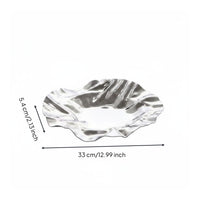 Stainless Steel Fruit Tray Minimalist Metal Snack Bowl Snack Bowl