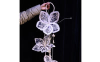 Lace Floral Hanging Ornament Lightweight Hanging Decoration with Pearls Elegant Pearl Garland Ornament for Florists