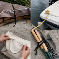 PP Polypropylene Hollow Braided Rope for Drawstrings and Handles