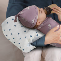 Nursing Support Pillow Thick Padded Baby Feeding Support Pillow Cotton Cover Raised Dot Texture