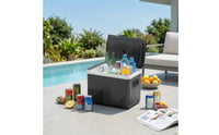 Compact Compressor Mini Refrigerator Space-Saving Beverage Fridge Slimline Appliance for Car